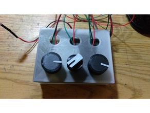 potentiometer knobs - 20mm 25mm electronics knob 3d print model - Mito3D
