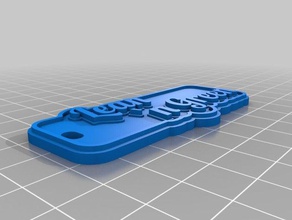 schlank 'n green 2 Schlüsselanhänger kundengebundene 3d print model - Mito3D
