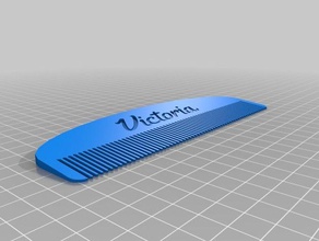 victoria comb bathroom customized 3d print model - Mito3D
