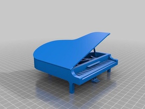 grand piano Modell-Möbel Musik Klavier 3d print model - Mito3D