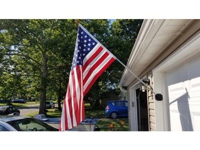 fahnenmast-Halter seitlich outdoor & Garten 4 Juli Amerika flag fahnenmast Halter der side mount 3d print model - Mito3D