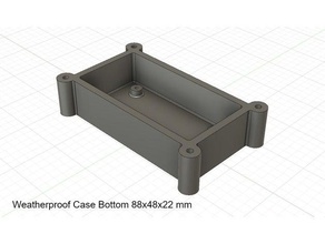 weatherproof circuit box electronics raspberry pi case 3d print model - Mito3D