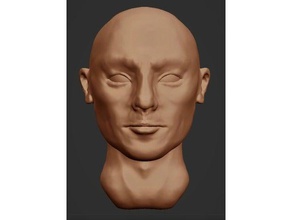 head sculpture more manly people 3d print model - Mito3D