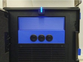 De la baie de lecteur 5,25 couvercle du panneau commande ordinateur 525 cd-rom boîtier l'ordinateur fractal design interrupteur lumière le montage sur commutateur toggle à bascule 3d print model - Mito3D