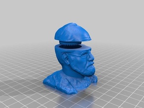 sigmund freud - psycic la amoladora de cabeza del tornillo moler hierbas los hogares 3d print model - Mito3D