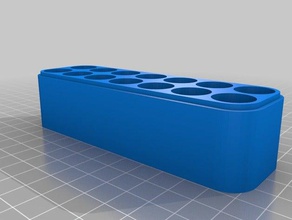 aa & aaa batteries bin - only organization battery holder remix sanyo eneloop 3d print model - Mito3D