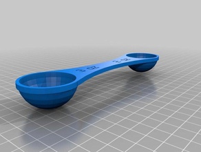 Messlöffel formula Küche und Esszimmer kundengebundene 3d print model - Mito3D