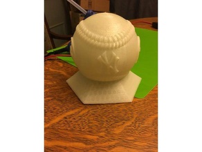 yankees ball lamp ny bat-signal decor baseball batsignal fan duct projection sports 3d print model - Mito3D