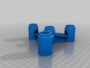 marbre génie 3-way splitter jouets & accessoires de jeux 3d print model - Mito3D