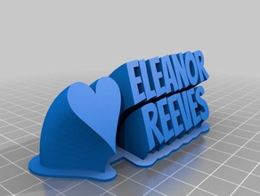 eleanor office customized 3d print model - Mito3D