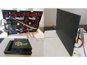 display a matrice di led driver custodia l'elettronica matrix opensc openscad 3d print model - Mito3D