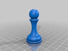 chess pawn 3d print model - Mito3D