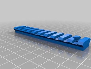 picatinny rail esporte & ao ar livre 3d print model - Mito3D