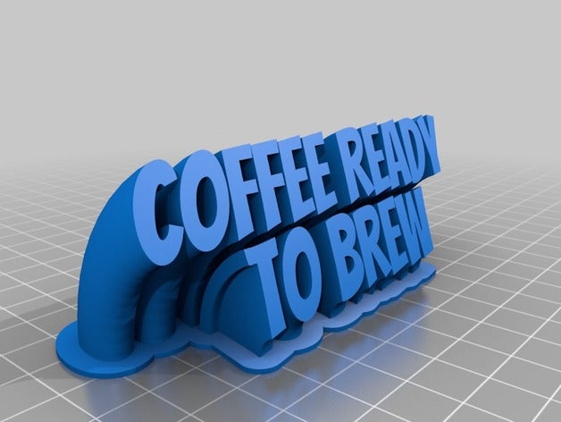 mon café prêt à infuser sign2 bureau de personnalisé 3D print model - Mito3D