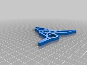 meine individuelle origami-Kolibri Dekor kundengebundene 3d print model - Mito3D