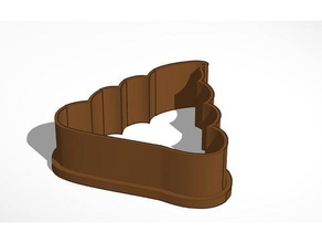 la caca de emoji del cortador galleta cocina y comedor cookiecutter galletas 3d print model - Mito3D