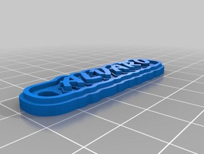 alvaro Schlüsselanhänger kundengebundene 3d print model - Mito3D