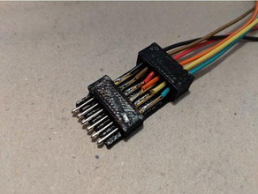 pogo pin seri adaptör özelleştirilebilir elektronik 3d print model - Mito3D