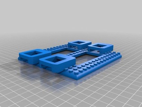 attraente copri-interruttore modulare 2 supporti arredamento 3d print model - Mito3D