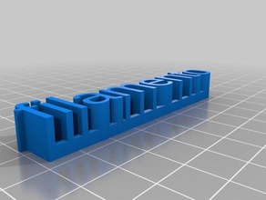 özel 3d adı platfilamentoe benim heykeller özelleştirilmiş 3d print model - Mito3D