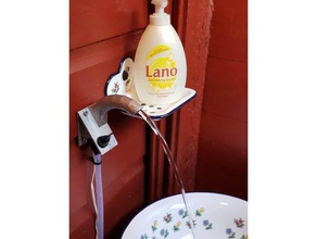 wall mounted tap Wasserhahn Armatur elektrische Pumpe Bad Tippen Sie auf Wasser 3d print model - Mito3D