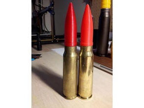 20mm projectile fits brass props 3d print model - Mito3D