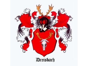 dreisbach family crest signs & logos 3d print model - Mito3D