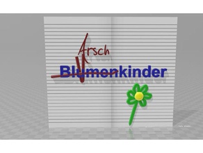 blumenkinder - ausgebessert nsfw Schilder & logos lehrer Lehrer 3d print model - Mito3D
