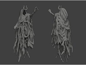 wraith - d&d miniature toys & games 28mm 54mm bones creature dnd dungeons dragons ghost grim monster pathfinder reaper skeleton specter spooky tabletop gaming undead 3d print model - Mito3D