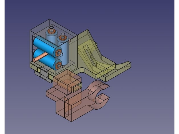 alfawise u30 - guida filamento i rulli 3D print model - Mito3D