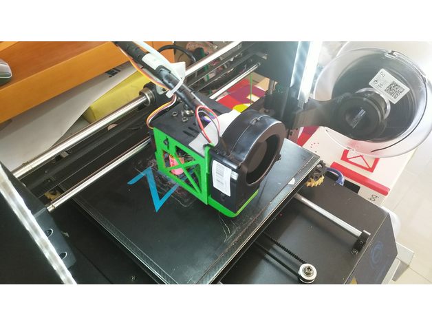anycubic i3 mega 7530 cooler + bltouch Impressora 3d de peças duto refrigeração ventilador 3D print model - Mito3D