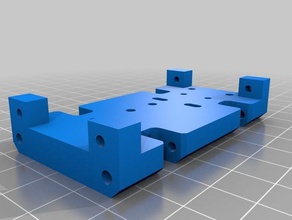 universal de la caja engranajes y transferencia del caso montaje en patín r c vehículos rc4wd scx10 3d print model - Mito3D
