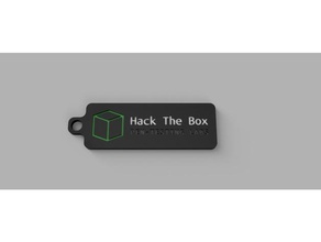hack box Schlüsselanhänger Kette hackthebox Schlüssel key chain keychain 3d print model - Mito3D