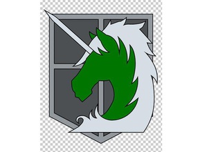 military police crest - aot props attack titan dual extruder extrusion multicolor 3d print multimaterial 3d print model - Mito3D