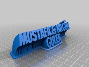 mustafa nilg n office personalizado 3d print model - Mito3D