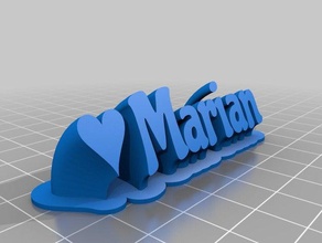 marian office customized 3d print model - Mito3D