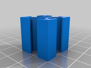 20x20x20 truss segment 3d printer parts 20x20 profile 3d print model - Mito3D