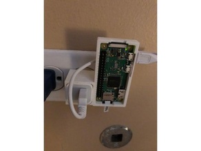 raspberry pi cero cargador de pared montaje equipo w rpi 3d print model - Mito3D