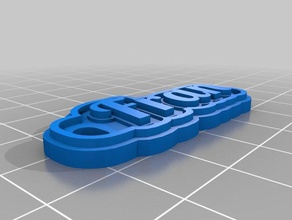 llavero de fran llaveros personalizado 3d print model - Mito3D
