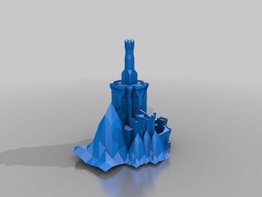 cirith ungol buildings & structures lord rings lotr mordor sauron 3d print model - Mito3D
