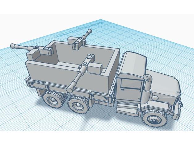 vietnã guntruck 1100 A impressão 3d 3D print model - Mito3D