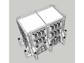 adeptus titanicus Gebäude nicht 10 - intakt Spiele wargaming warhammer 40k 3d print model - Mito3D