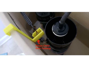 toilet leak fix bathroom chain flapper flush repair tank 3d print model - Mito3D