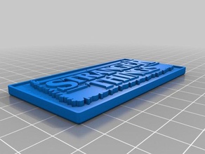 stranger things tag keychains 3d print model - Mito3D