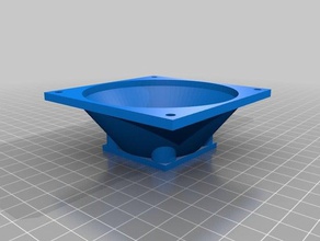 my customized 40 80 fan size conversion adapter 3d print model - Mito3D