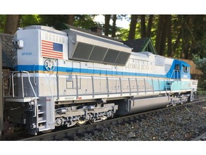 sd70ace radyatör alevlendi modelleri bahçe tren g ölçek model trenler 3d print model - Mito3D