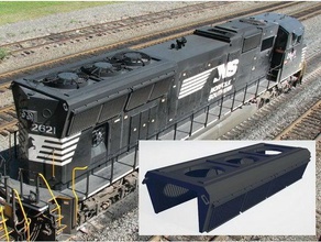 sd70m radyatör alevlendi modelleri bahçe tren g ölçek model modeli trenler 3d print model - Mito3D