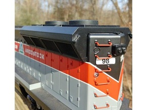 ABD gp38-2 alevlendi radyatör trenler modelleri bahçe tren g ölçek demiryolu modeli model 3d print model - Mito3D