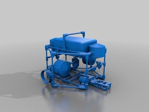 argo vi modelo de robôs rov submarino veículo subaquático 3d print model - Mito3D