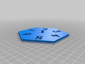 hex tile spinner games dials grids hexagons hexes miniatures scatter spinners wargames wargaming 3d print model - Mito3D